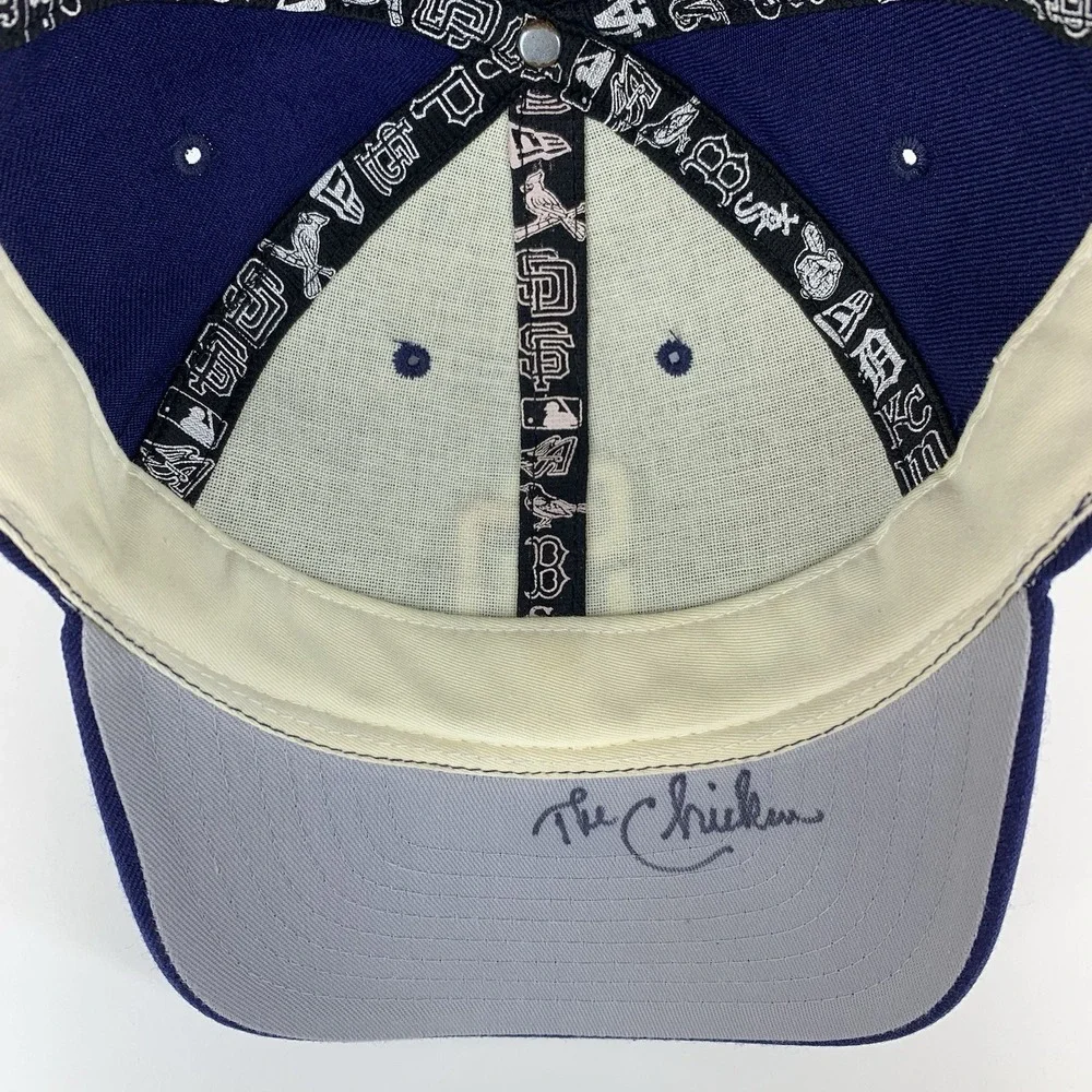 San Diego Padres Hat Signed by The Chicken MLB New Era OSFA Baseball Cap Vintage